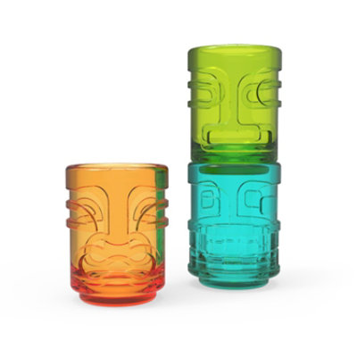 True Tiki Trio Shot Glasses - EA