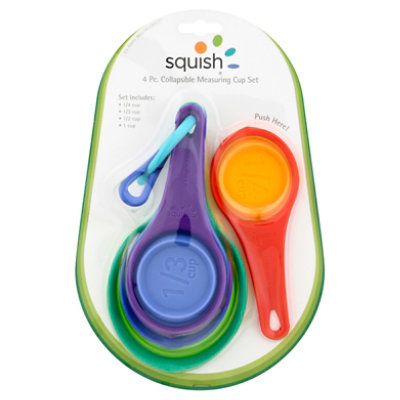 Squish 4pc Cllpsbl Measuring Cups - EA