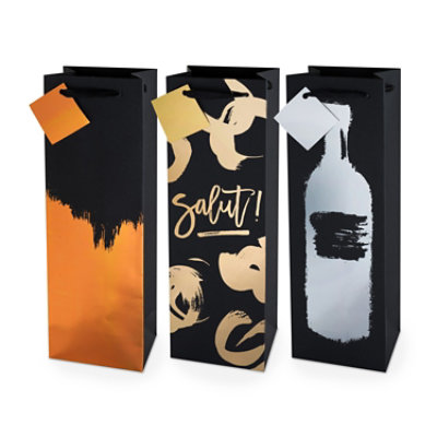 True Astd Metallic Brushstroke 750 Ml Bottle Bag - EA