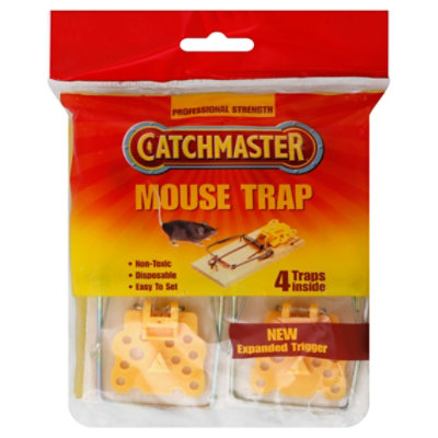 Catchmaster Mouse Trap, Professional Strength - 4 traps