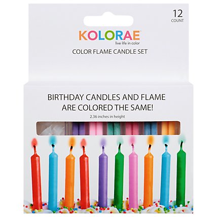 Kolorae Color Flame Birthday Candle Set - EA - Image 3