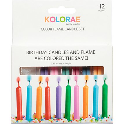 Kolorae Color Flame Birthday Candle Set - EA - Image 2