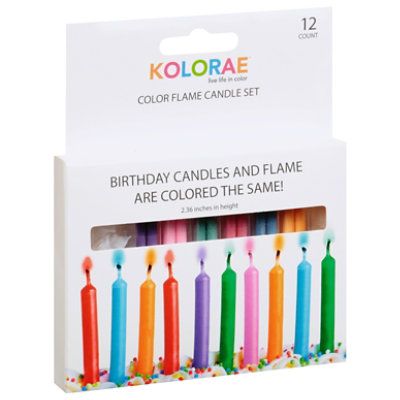 Kolorae Color Flame Birthday Candle Set - EA