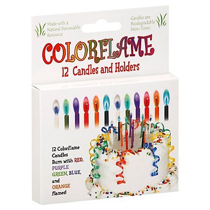 Color Flame Candle - EA - Image 1