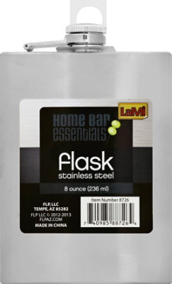 Stainless Steel Flask 8 Oz - EA - Image 2