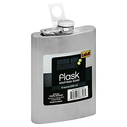 Stainless Steel Flask 8 Oz - EA - Image 1