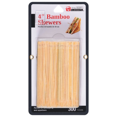 4in Bamboo Skewers 300ct - EA - Image 3