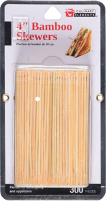 4in Bamboo Skewers 300ct - EA - Image 2