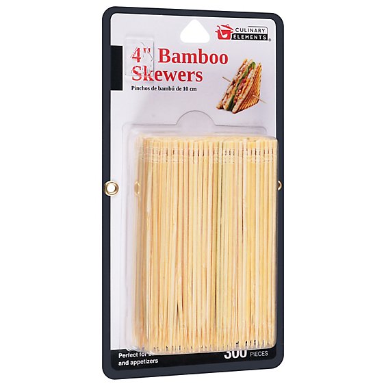 4in Bamboo Skewers 300ct - EA