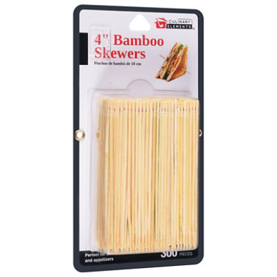 4in Bamboo Skewers 300ct - EA - Image 1