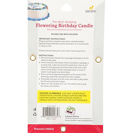 Flowering Birthday Candle - EA - Image 4