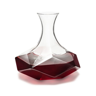 True Raye Faceted Lead Free Crystal Decanter By Viski - EA