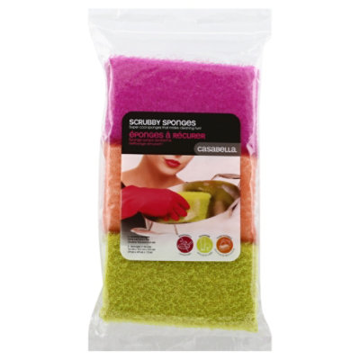 Scrub Sponges 3pk Astd - EA - Image 3