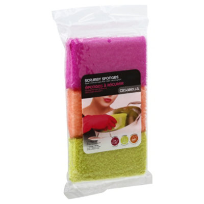 Scrub Sponges 3pk Astd - EA - Image 1