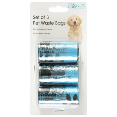 Blue Paws Leak Proof Design Pet Waste Bags - 20 Count - Image 3