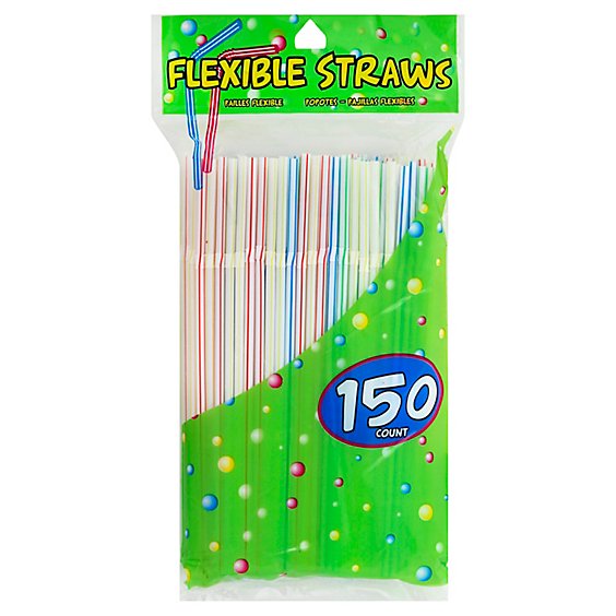Flex Straw 150ct-regular - EA