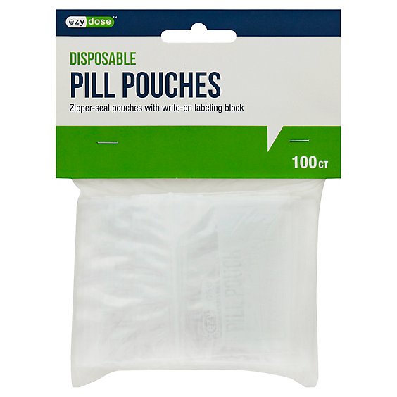 Disp Pill Pouches 100ct - EA
