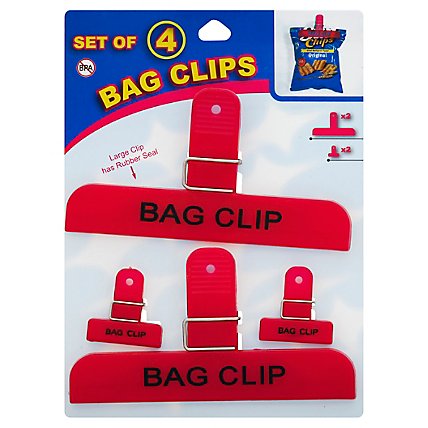 Bag Clips 4ct - EA - Image 1