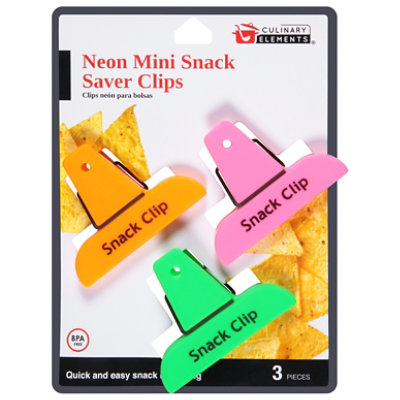 Neon Sm 3ct Bag Clips - EA - Image 3