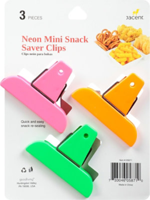 Neon Sm 3ct Bag Clips - EA - Image 4