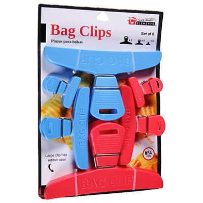 Bag Clips 6ct - EA