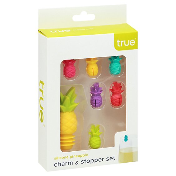 True Tropic Silicone Charms And Bottle Stopper By True - EA