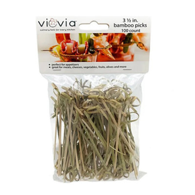 Viovia 3 1/2in Bamboo Picks 100ct - EA - Image 1