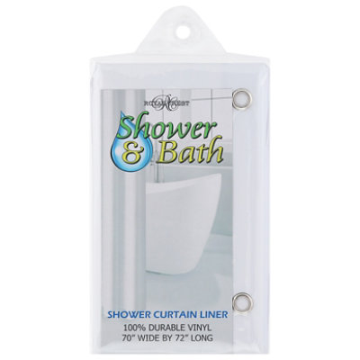 Royal Crest Shower Curtain Liner White - Each - Image 2