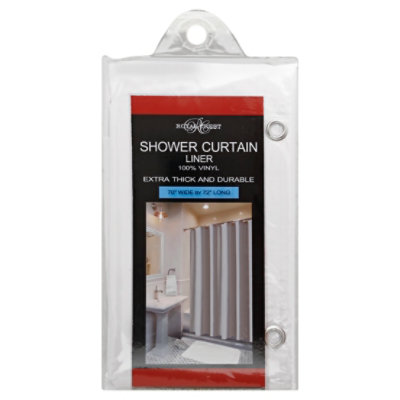 Royl Shower Curtain Lnr White - EA