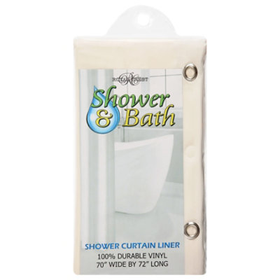 Royal Crest Beige Shower Liner - EA - Image 1