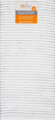 Mukitchen Ridged White Towel - 1 CT - Image 2