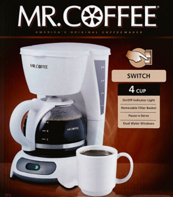 Mr Coffee Black Coffee Maker 4 Cup - EA