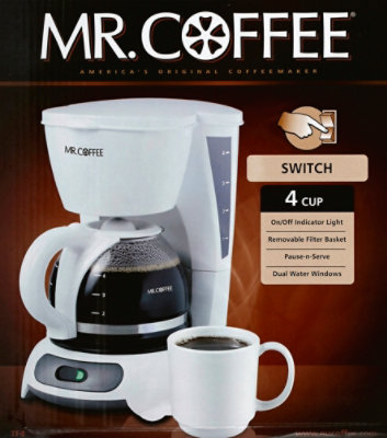 4 cup mr coffee coffee maker hotsell