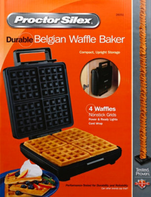 4*7 Liège waffle maker, 90° opening