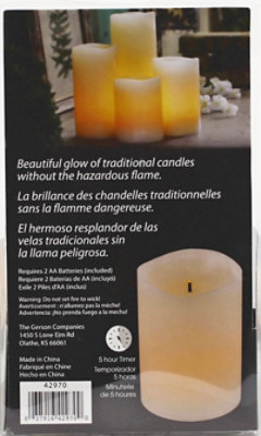 Gerson Wax Wavy Edge Glow Led Candle 3x6 - EA - Image 3