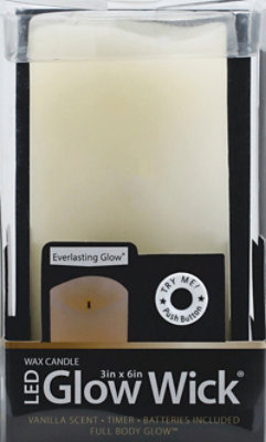 Gerson Wax Wavy Edge Glow Led Candle 3x6 - EA - Image 2