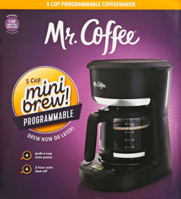 Jarden Mr. Coffee 5 Cup Prog Adc Blk EA tomthumb