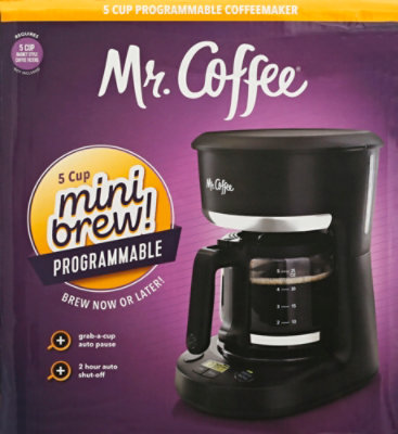 Jarden Mr. Coffee 5 Cup Prog Adc- Blk - EA - Image 2