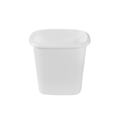 Rubbermaid 6 Quart White Vanity Wastebasket - EA - Image 3