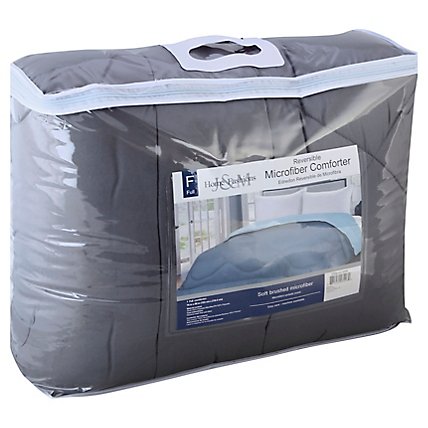Jm Home Microfiber Reversible Comforter Full - EA - Image 1