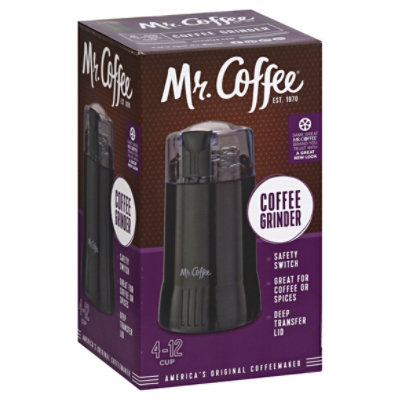 Mr. Coffee Electric Coffee Grinder Coffee Bean Grinder| Spice Grinder, Black