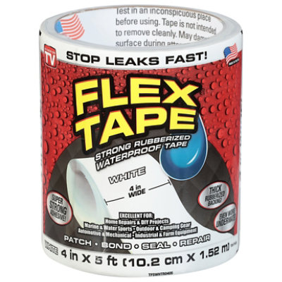 FLEX TAPE Waterproof Tape, Clear, 4-In. x 5-Ft.