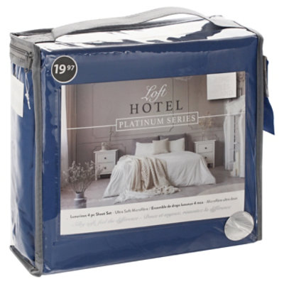 Loft Hotel 4 Pc Sheet Set - King - EA