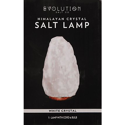 Evolution White Natl Salt Crystal Lamp - EA - Image 2