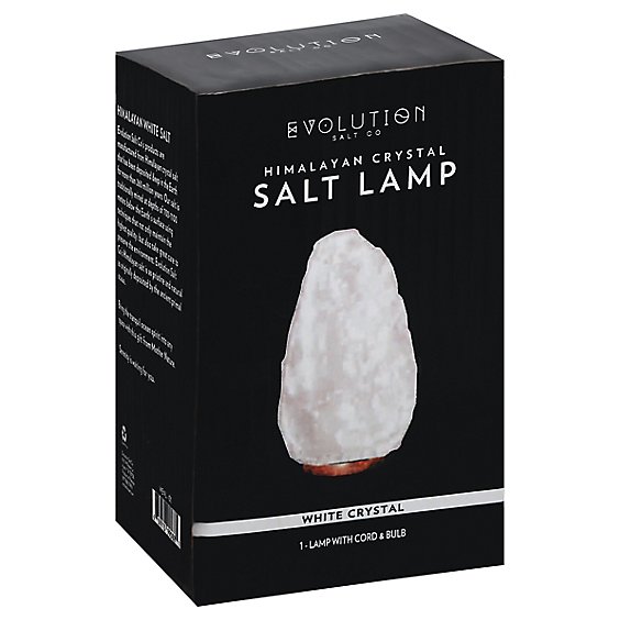 Evolution White Natl Salt Crystal Lamp - EA