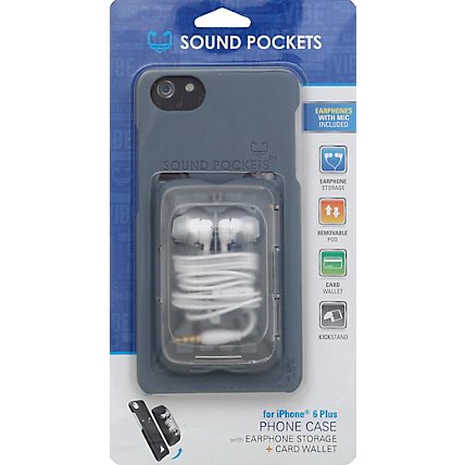 Case Earbud Iphn6 Gry - EA - Image 1