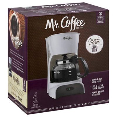 Mr coffee 2024 4 cup white