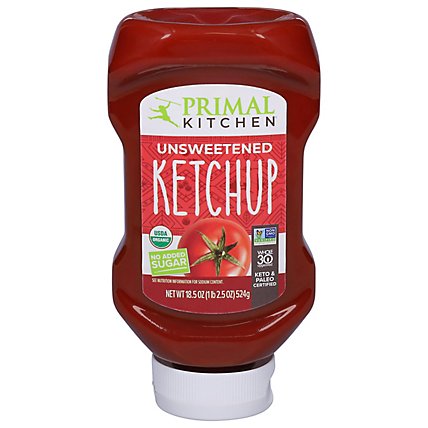 Primal Kitchen Ketchup Unsweetened Organic Squeezable - 18.5 OZ - Image 3
