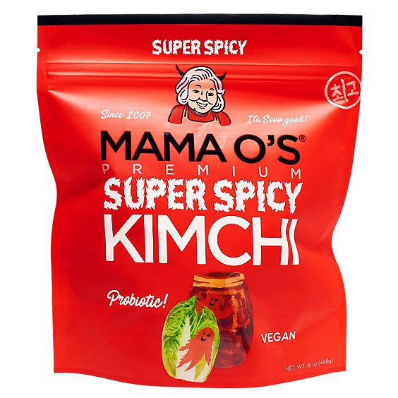Mama Os Kimchi Super Spicy - 16 OZ