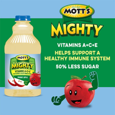 Mott's Mighty Soarin Apple Juice Bottle - 64 Fl. Oz. - Image 2